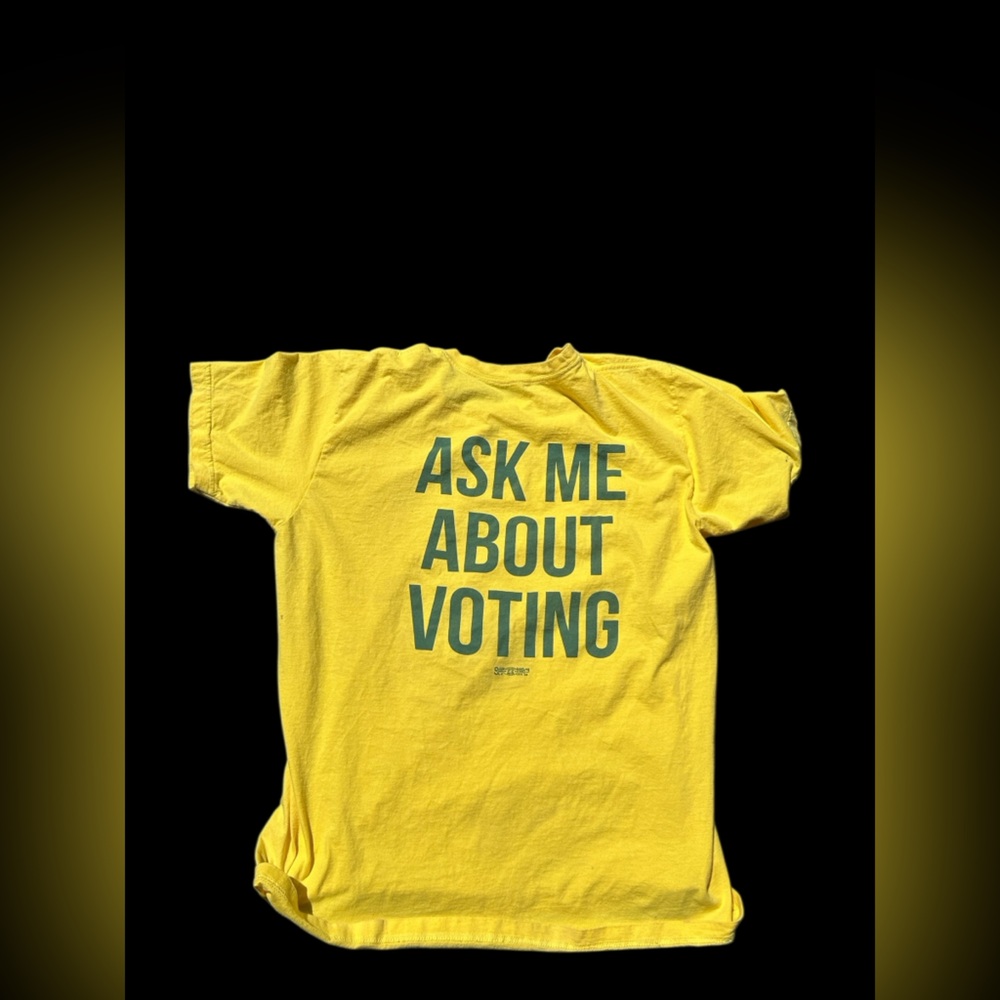 ✨Yellow and green Donkey Democratic Party cotton t-shirt✨ - Picture 3 of 3